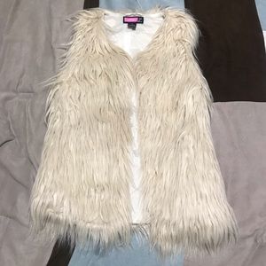 “Saywhat” Faux Fur Vest